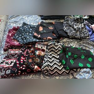 10 pairs holiday Torrid Old navy no boundaries tights lot Christmas Halloween XL